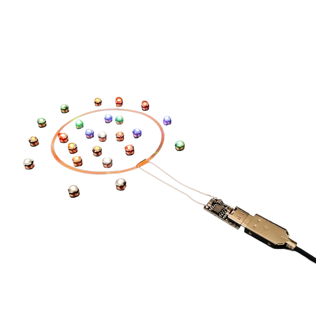 Gunpla Wireless LED Unit – 80mm USB 5V Induction Lighting Kit (5 Receivers)